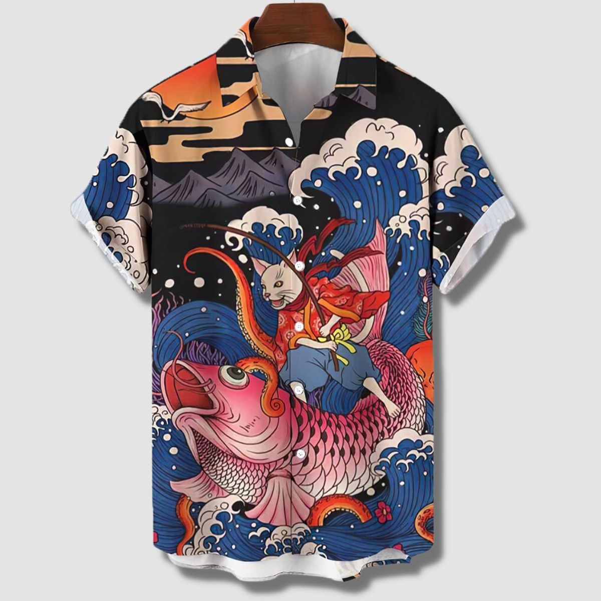 Oriental Cat-Fishermaster Hawaiian Shirt
