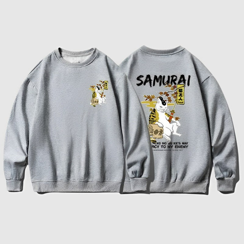 Japanese Cat Oversized Sweater