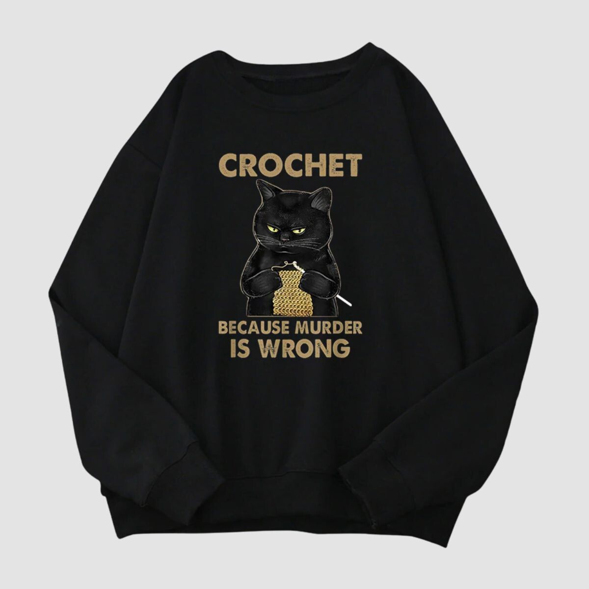 Funny Crochet Cat Sweater