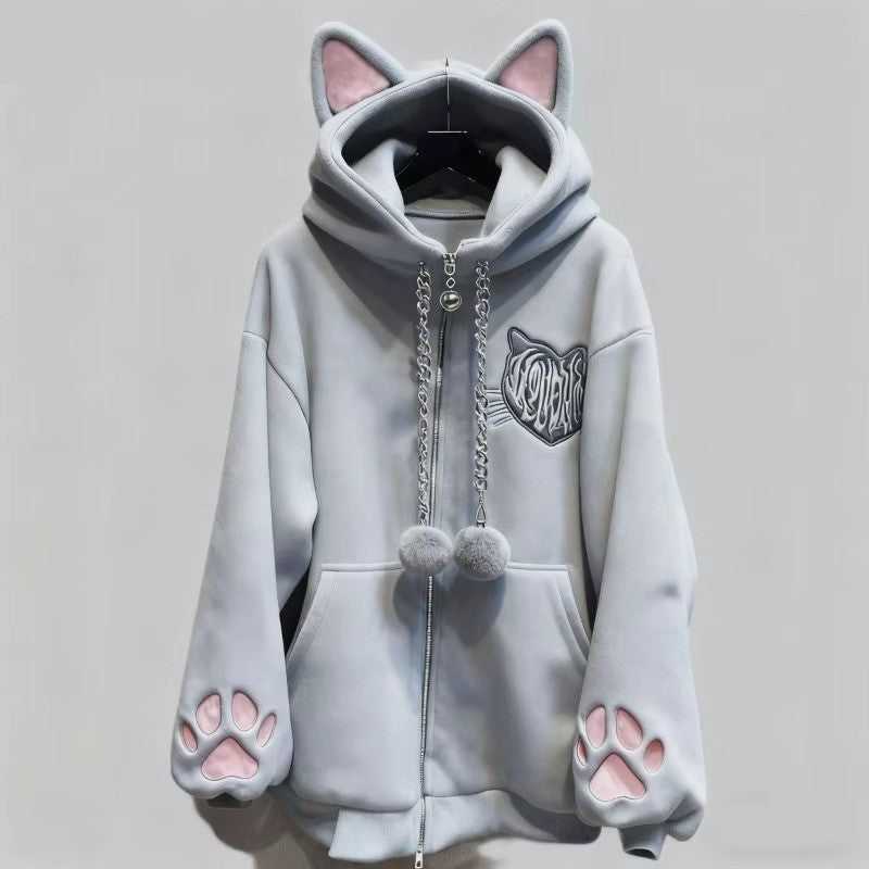 Kawaii Cat Ear Gamer Hoodie