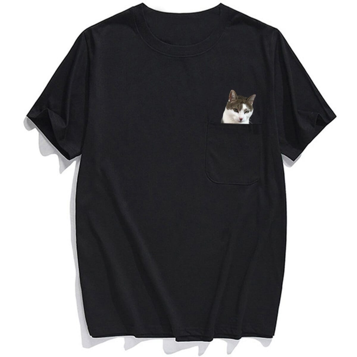 King Kitty Double Fingers Pocket T-Shirt