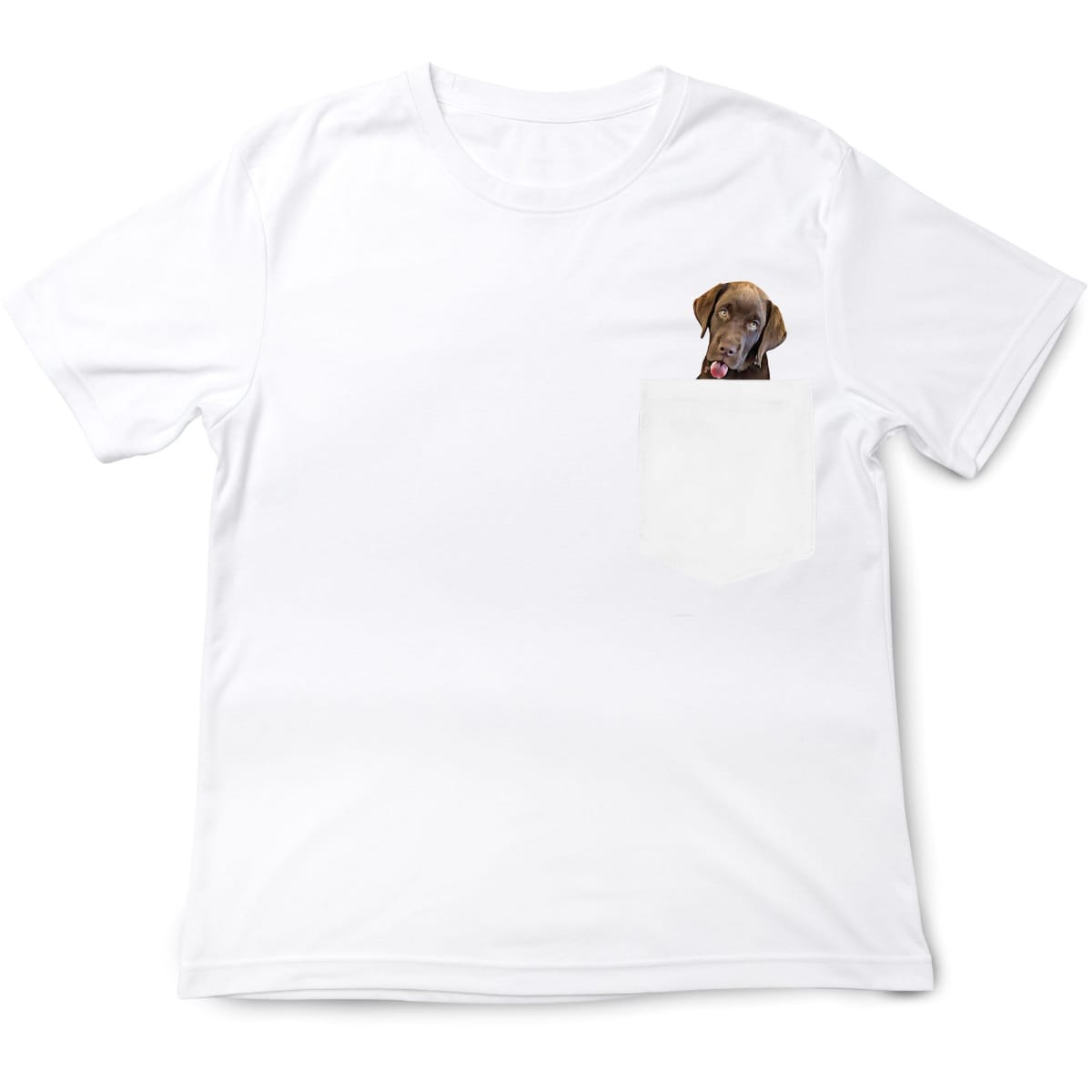 Cheeky Labrador Dog Pocket T-Shirt