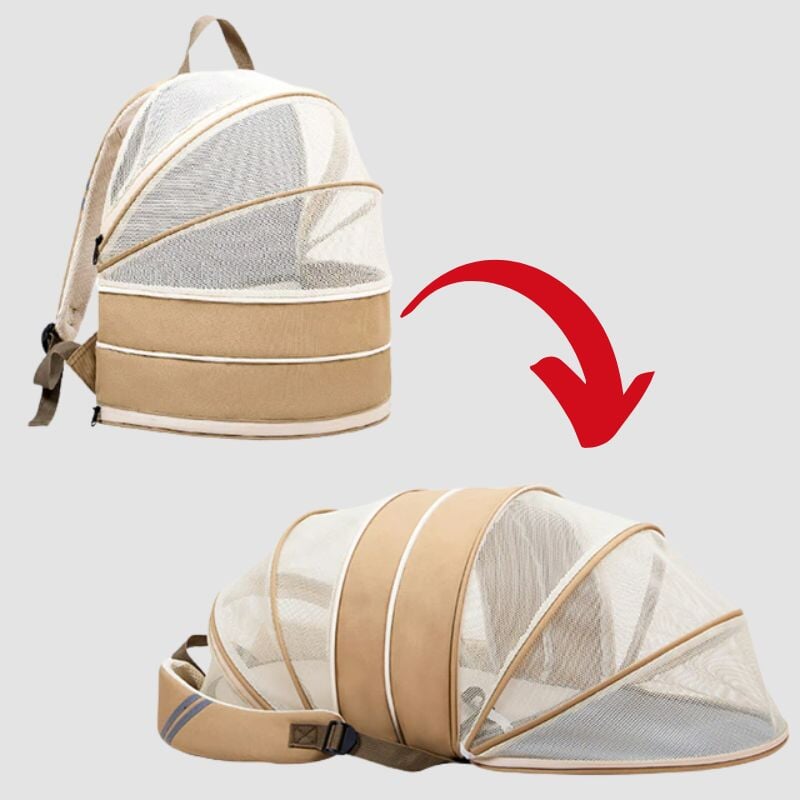 2 in 1 Breathable Cat Carrier - Super Kitty Cats - 1005004281953330-Upgrade-Khaki-China