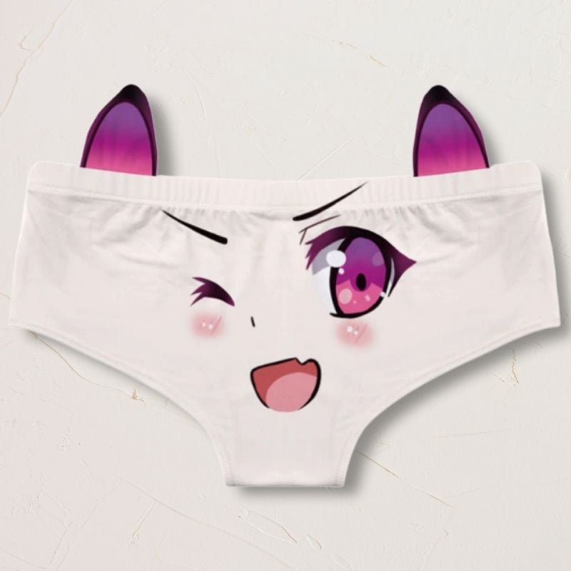 Anime Cat Panties (Pack of 3) - Super Kitty Cats - 46964387-a354-2-purple-l-1pc