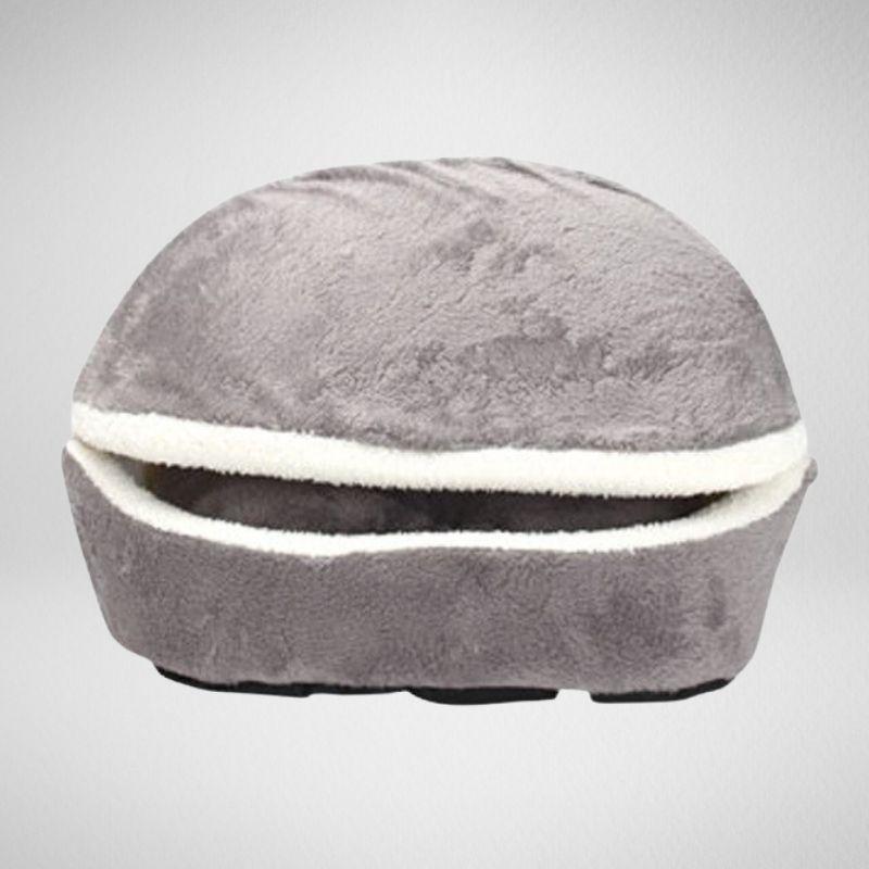 Cat Hamburger Bed - Super Kitty Cats - 14:105010371#Gray;5:100014064#S 46x35x26cm