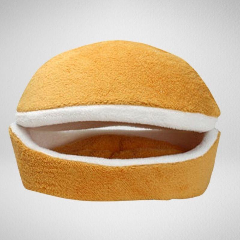 Cat Hamburger Bed - Super Kitty Cats - 14:29#Yellow;5:100014064#S 46x35x26cm