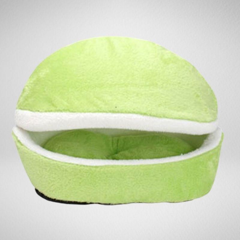 Cat Hamburger Bed - Super Kitty Cats - 14:7506782#Green;5:100014064#S 46x35x26cm