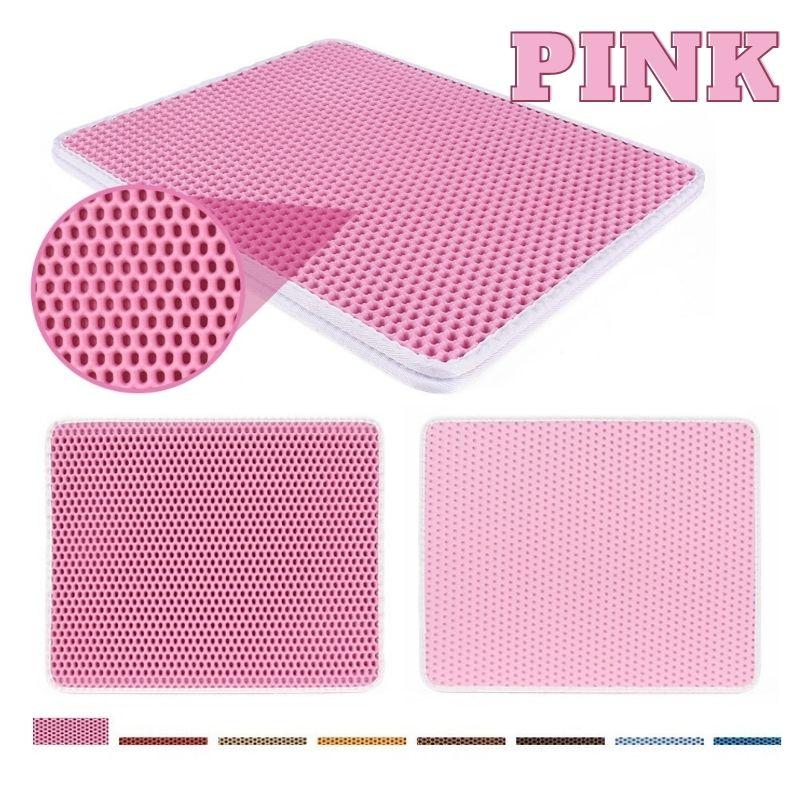 Cat Litter Catcher Mat - Super Kitty Cats - 33614002-split-pink-30x30cm