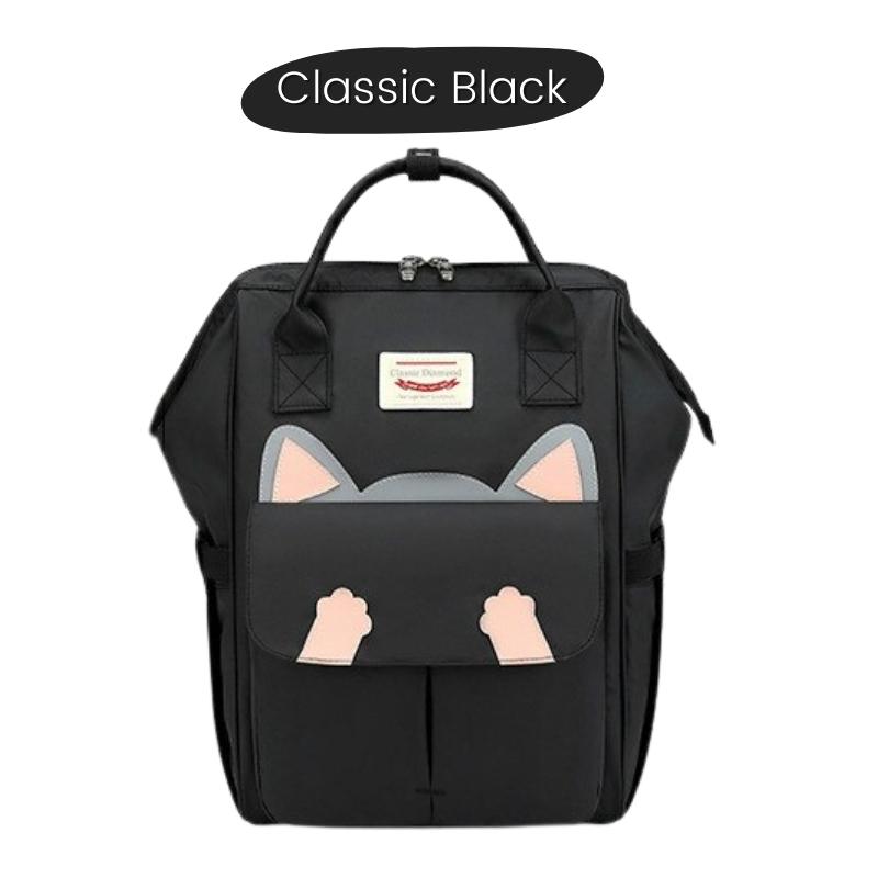 CAT-signer Waterproof Backpack - Super Kitty Cats - 39434222-classic-black