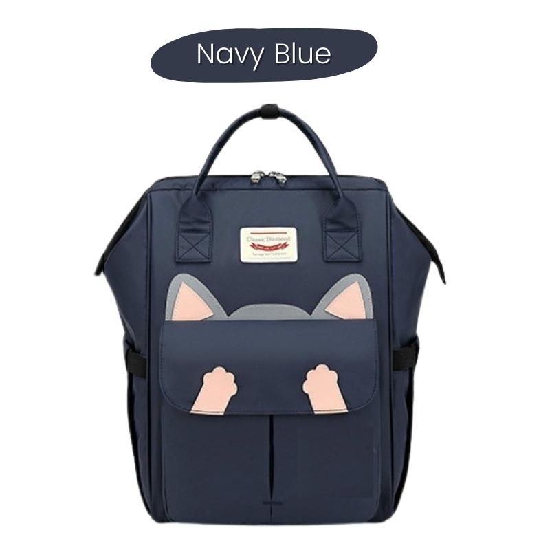 CAT-signer Waterproof Backpack - Super Kitty Cats - 39434222-navy-blue