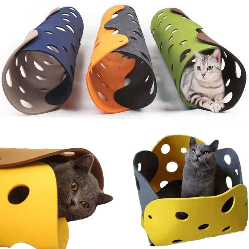 Collapsible Cat Tube Tunnel (Set of 4) - Super Kitty Cats - 1005004517876602-3mm Thick-3-1 PCS DIY Choose