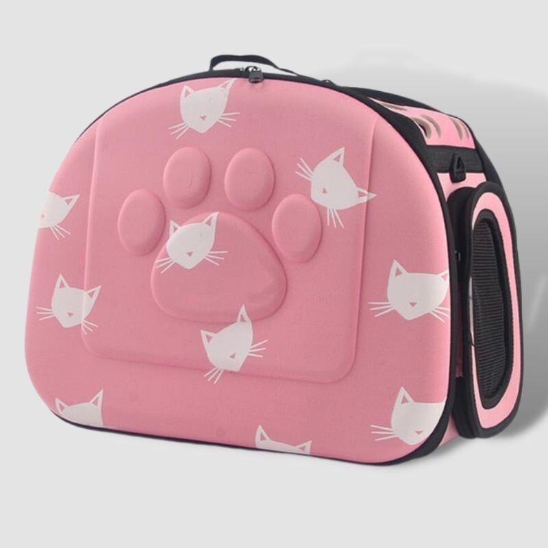 Foldable Cat Pattern Carrier - Super Kitty Cats - 32920716036-as picture-pink 43x31x29cm m-China