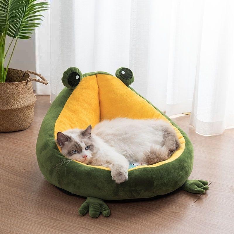 Frog Cat Bed - Super Kitty Cats - 14:1063#Frog cat bed;5:100014064