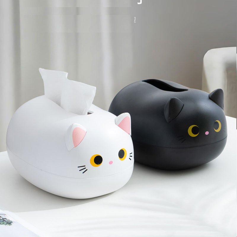 Kawaii Cat Tissue Box - Super Kitty Cats - 49580969-white