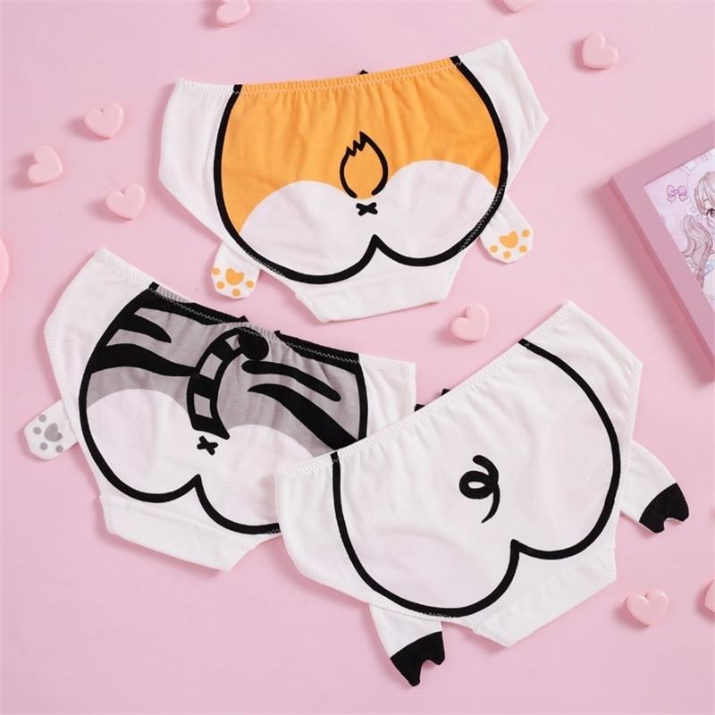 Kawaii Neko Panties (Pack of 3) - Super Kitty Cats - 28672083-3pcs-one-set-s