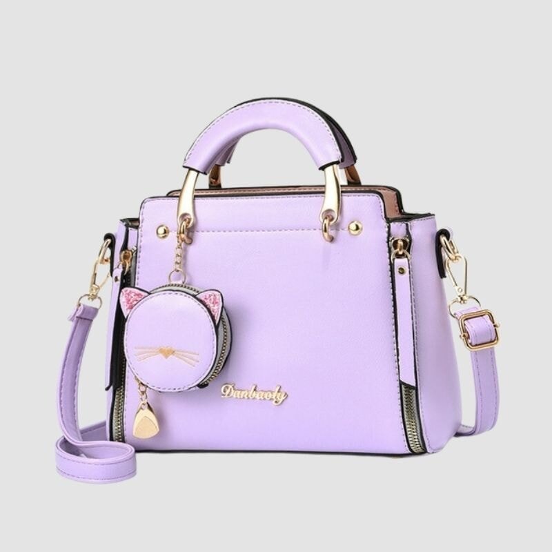 Kitty Cat Leather Handbag - Super Kitty Cats - 14:200004891;5:200003927