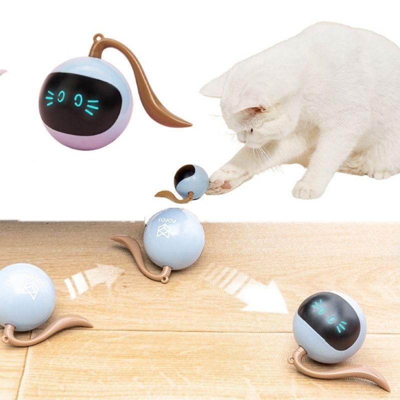 Robo-fitness Ball Cat Toy - Super Kitty Cats - 44337966-with-usb