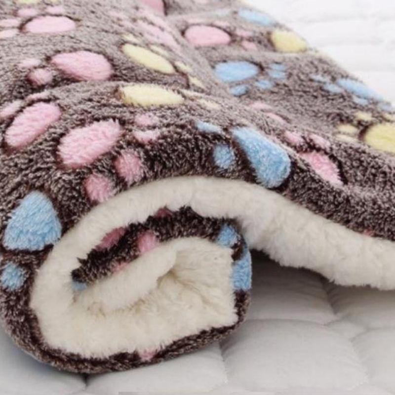 Super Comfy Cat Mat - Super Kitty Cats - 29665360-coffee-paw-print-40x60cm