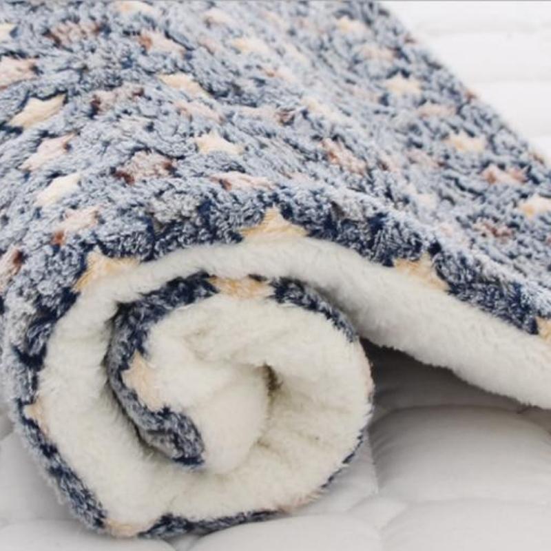 Super Comfy Cat Mat - Super Kitty Cats - 29665360-dark-blue-star-40x60cm