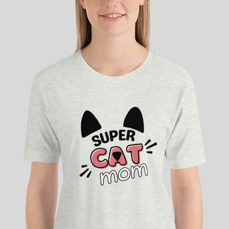 Super Kitty Cat Mom T-shirt - Super Kitty Cats - 2819435_4026