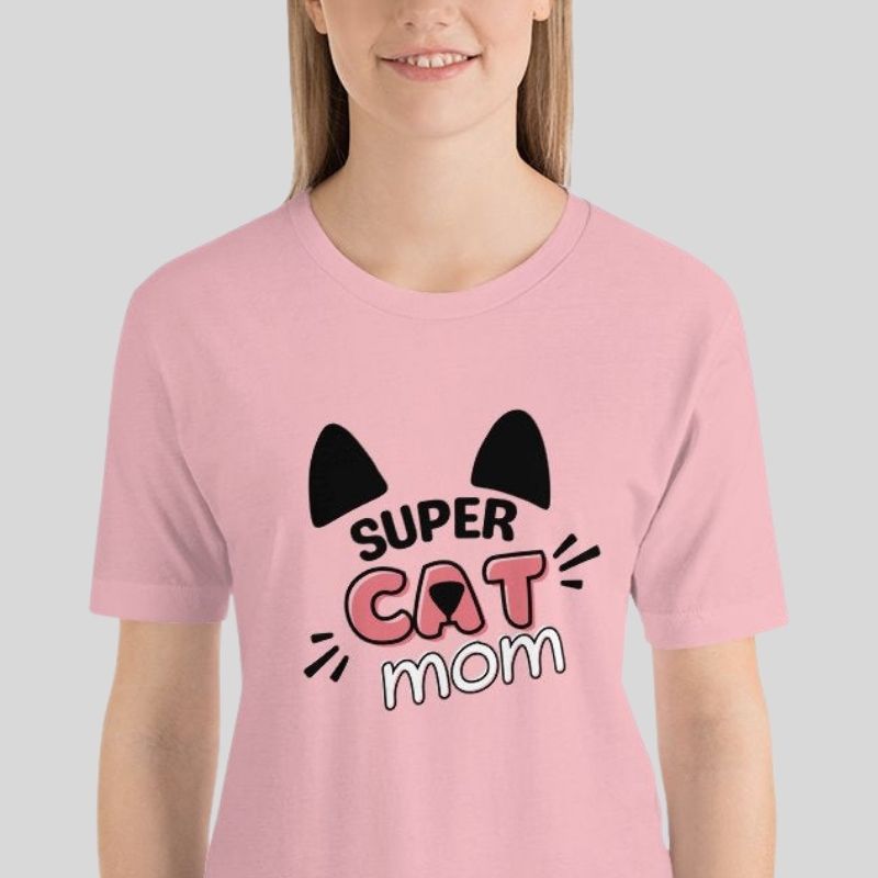 Super Kitty Cat Mom T-shirt - Super Kitty Cats - 2819435_4136