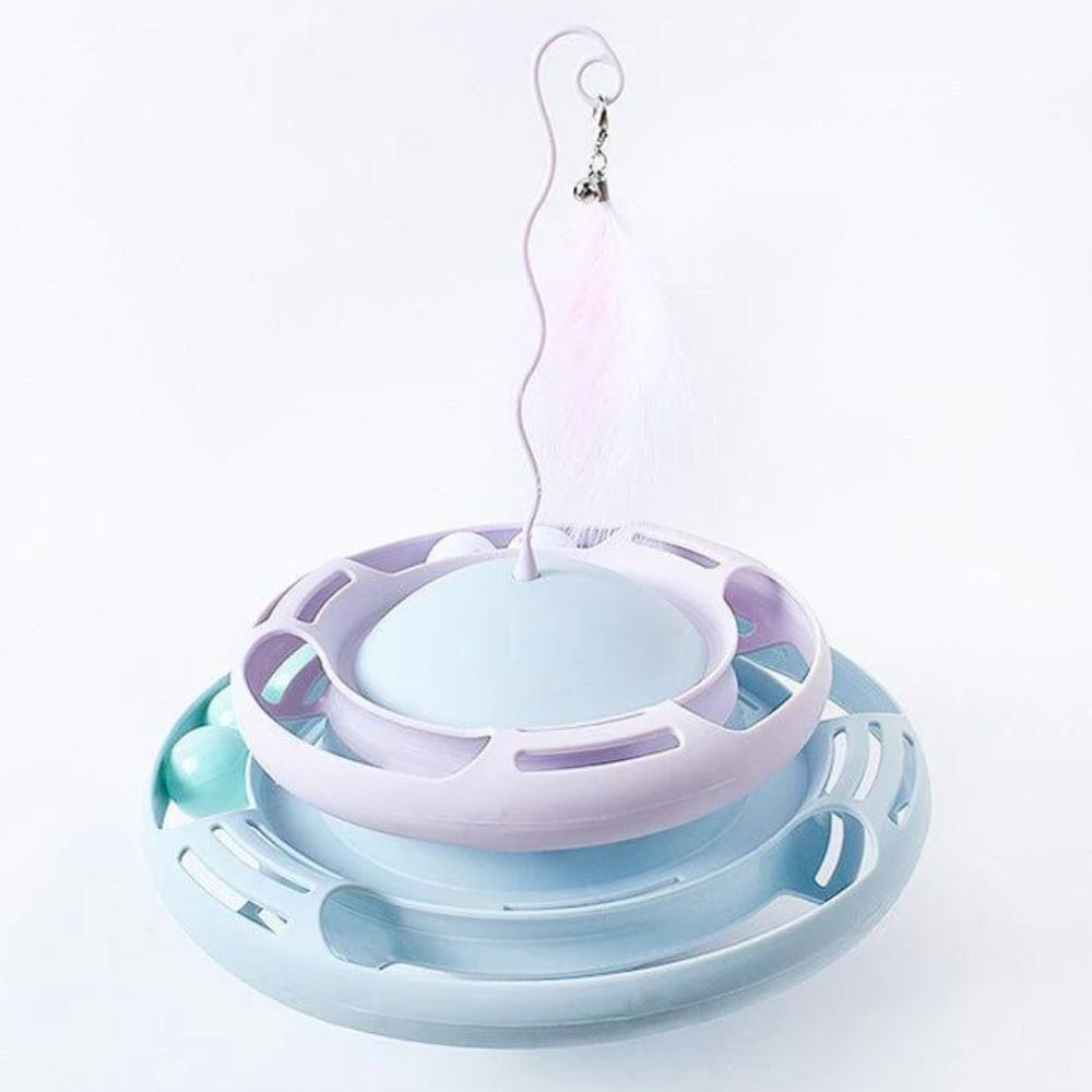 UFO Tumbler Cat Toy - Super Kitty Cats - 12000028663050136-Blue Mist