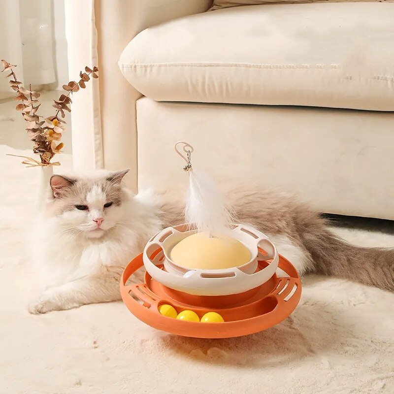 UFO Tumbler Cat Toy - Super Kitty Cats - 12000028663050138-Violet