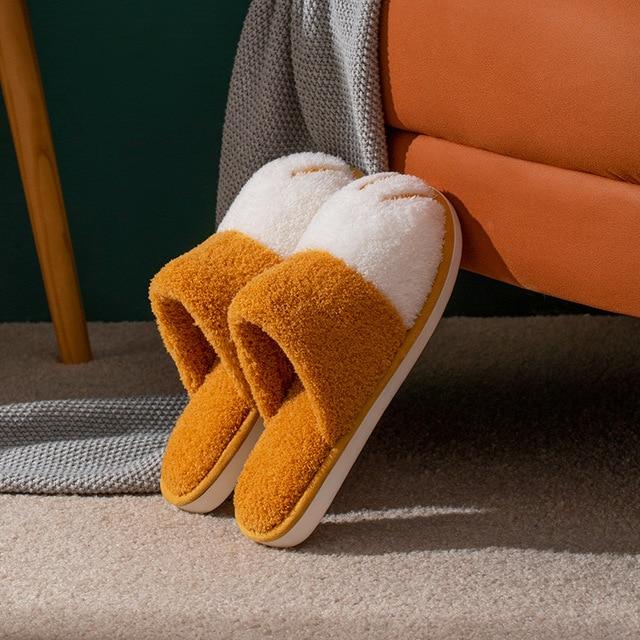 Walk Like A Cat Bedroom Slippers - Super Kitty Cats - 40441696-yellow-36