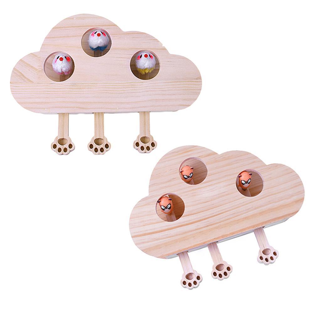 Whack-A-Mole Interactive Cat Toy - Super Kitty Cats - 29830549-a