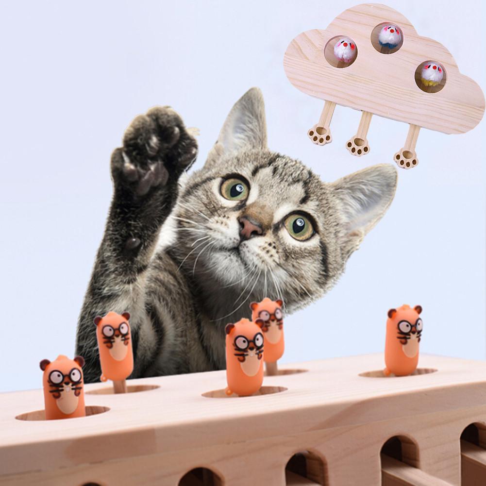 Whack-A-Mole Interactive Cat Toy - Super Kitty Cats - 29830549-b