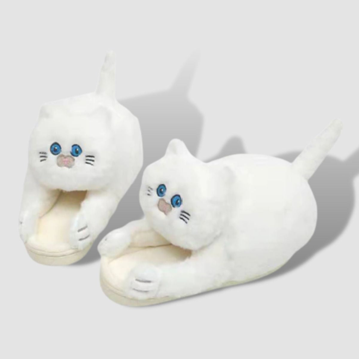 Cuddly Hug Furry Cat Slippers