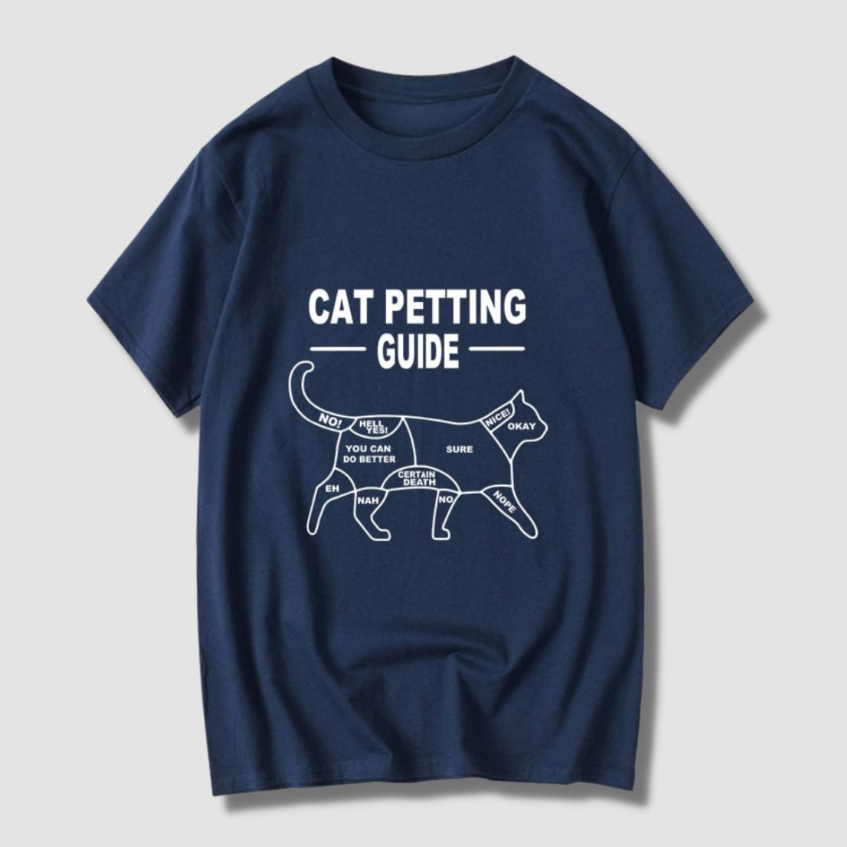 Cat Petting Guide T-Shirt - Super Kitty Cats