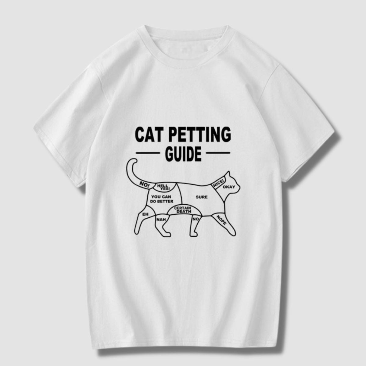 Cat Petting Guide T-Shirt - Super Kitty Cats