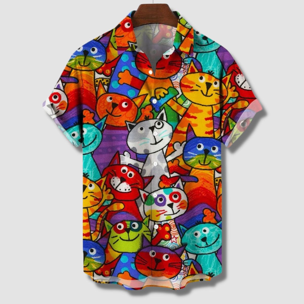Happy Cats Hawaiian Shirt