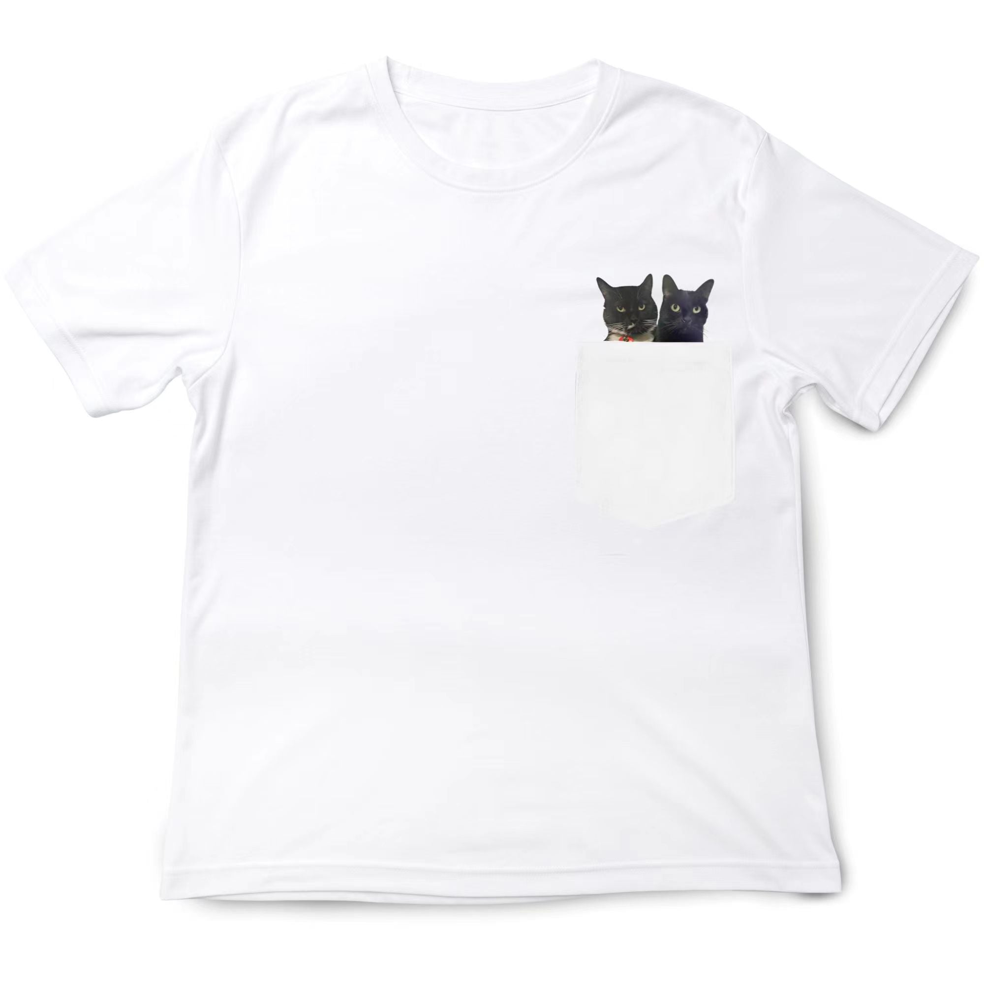 Cute Cats Cheers Celebration Pocket T-shirt