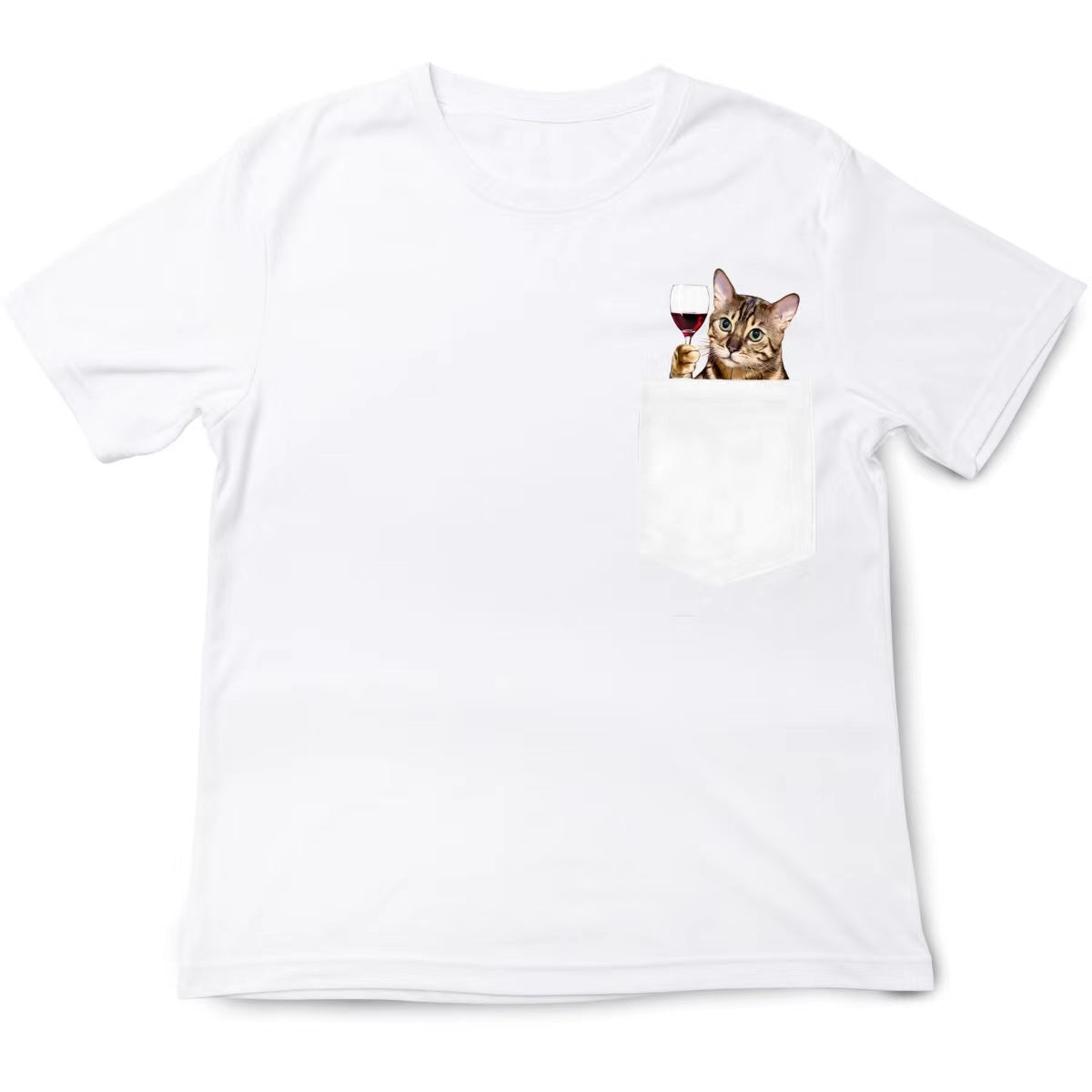 Kim The Bengal Red Wine Pocket T-shirt