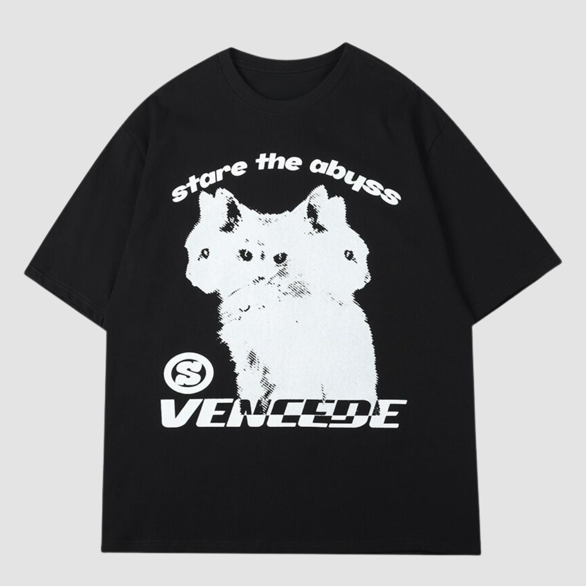 Stare The Abyss Cat T-Shirt