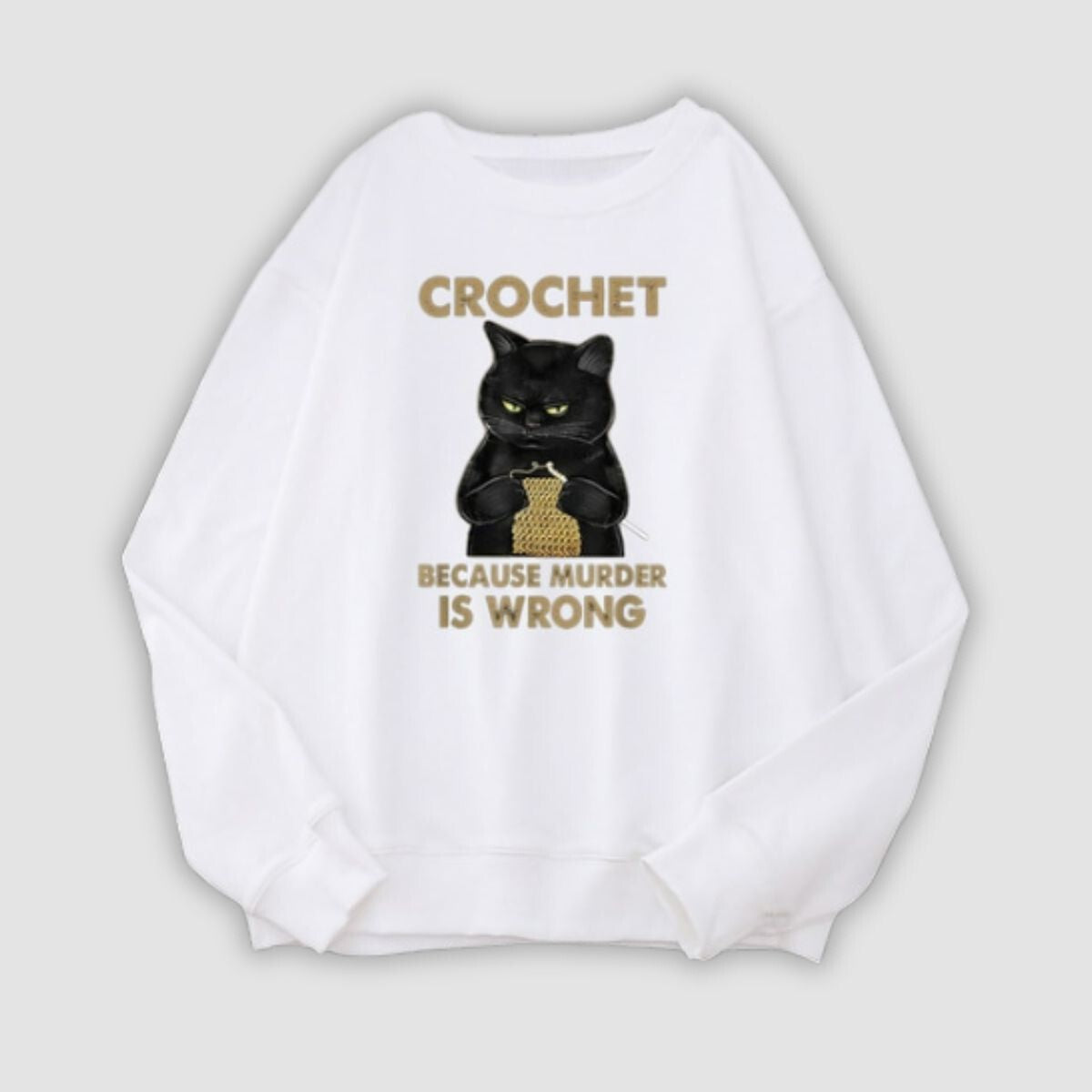 Funny Crochet Cat Sweater