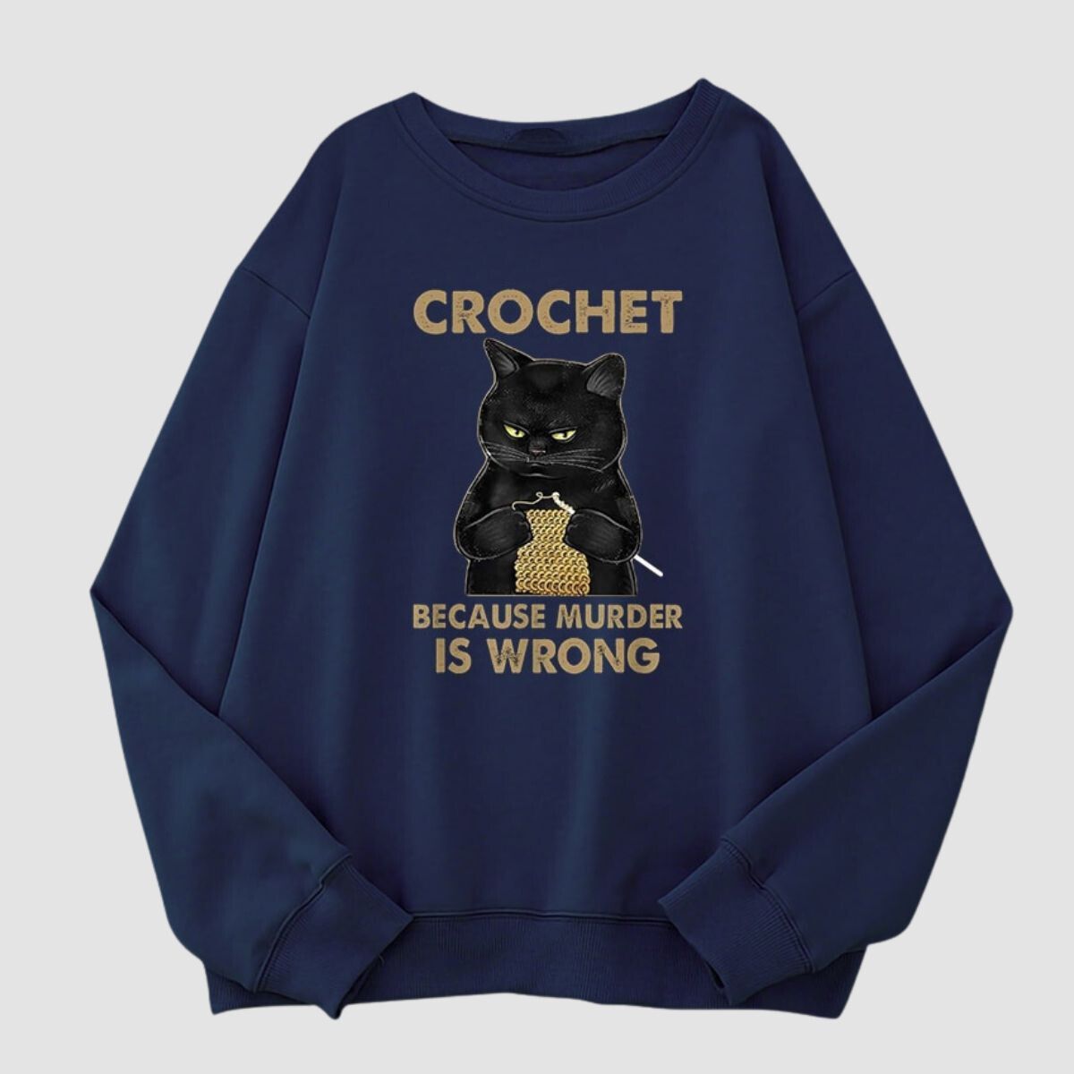 Funny Crochet Cat Sweater