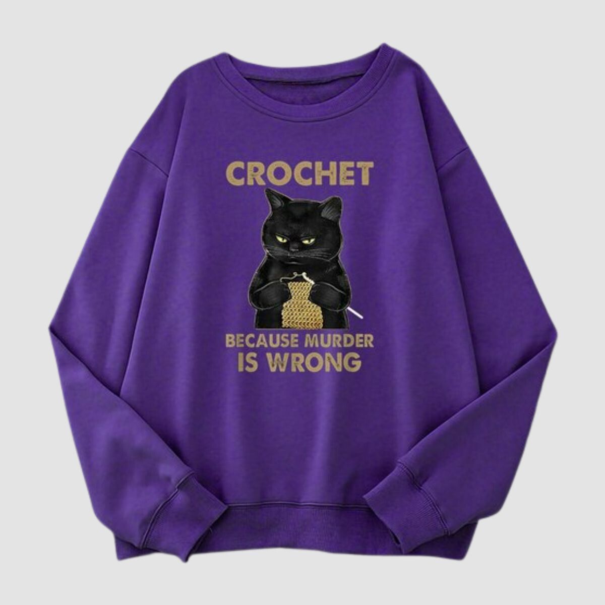 Funny Crochet Cat Sweater