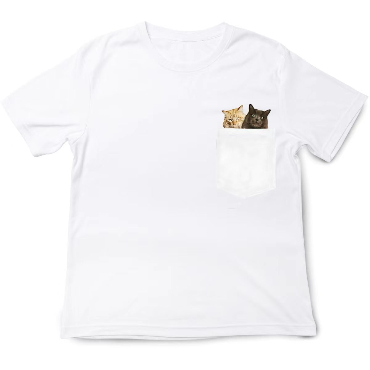 The Rabbit Hunting Cats Pocket T-shirt
