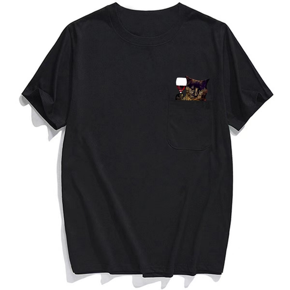 Tortie Wine Connoisseur Pocket T-shirt