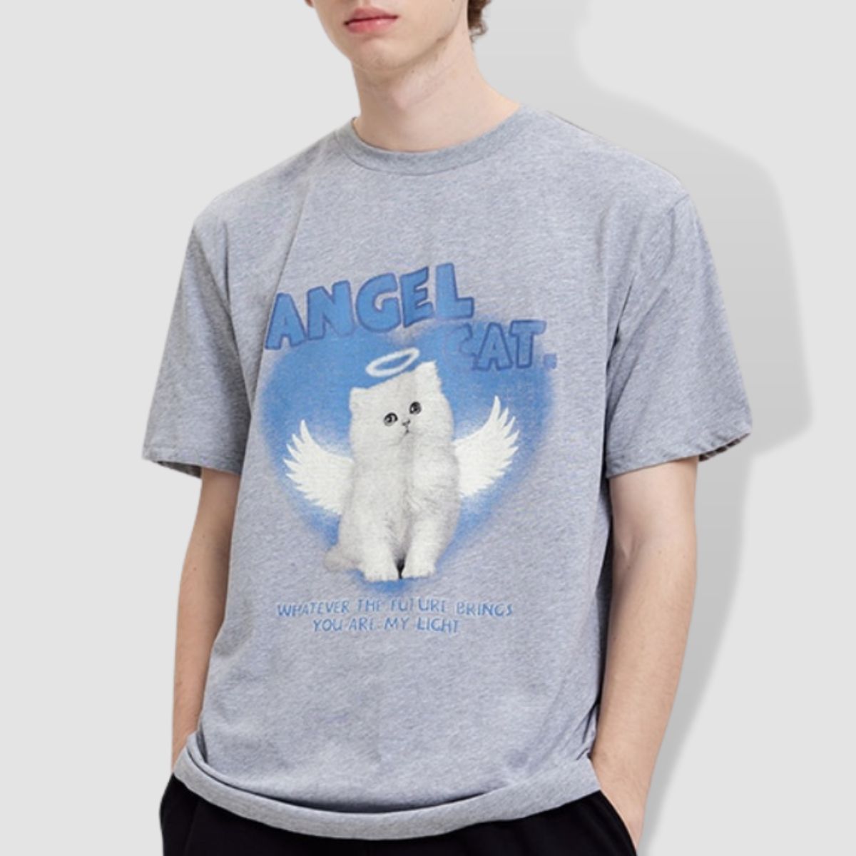 Retro Angel Cat T-Shirt