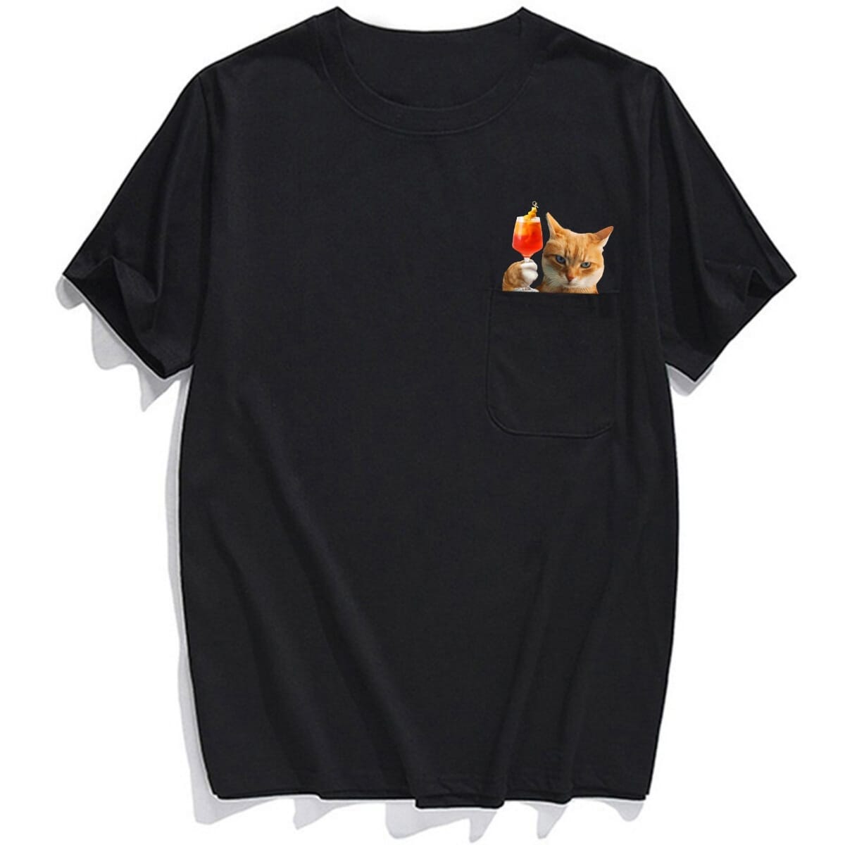 Orange Tabby Aperol Pocket T-shirt