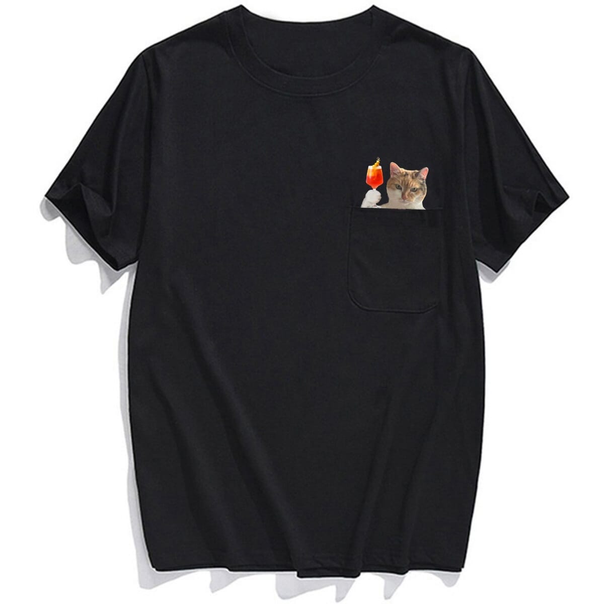 Calico Cat Aperol Pocket T-shirt