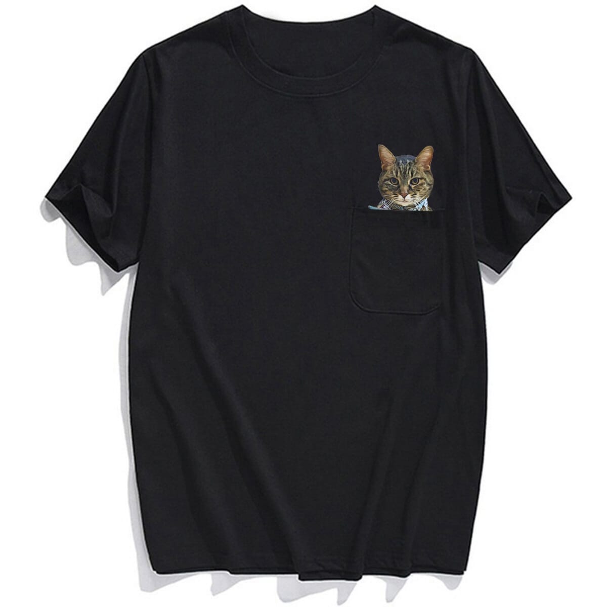 Grey Tabby Double F Pocket T-Shirt