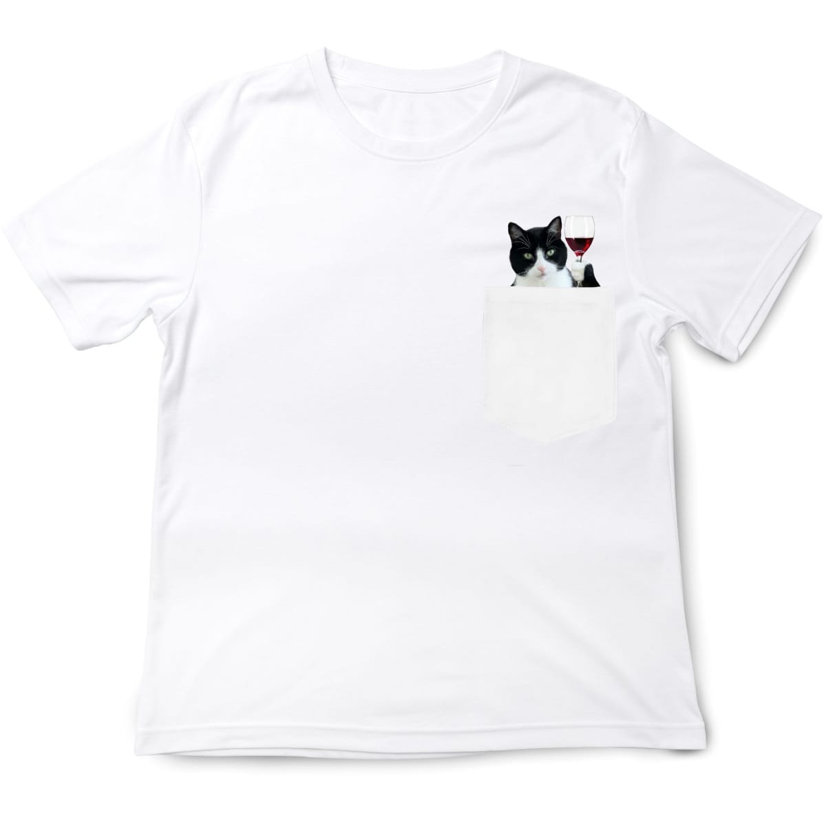 Sylvester Cat Wine White Pocket T-shirt