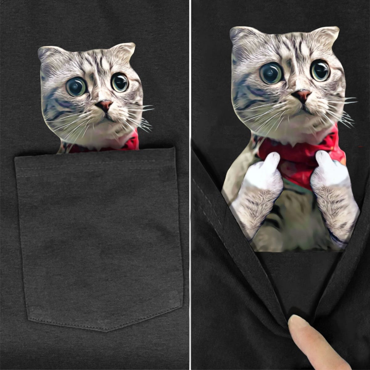 The American Cat Double F Pocket T-Shirt