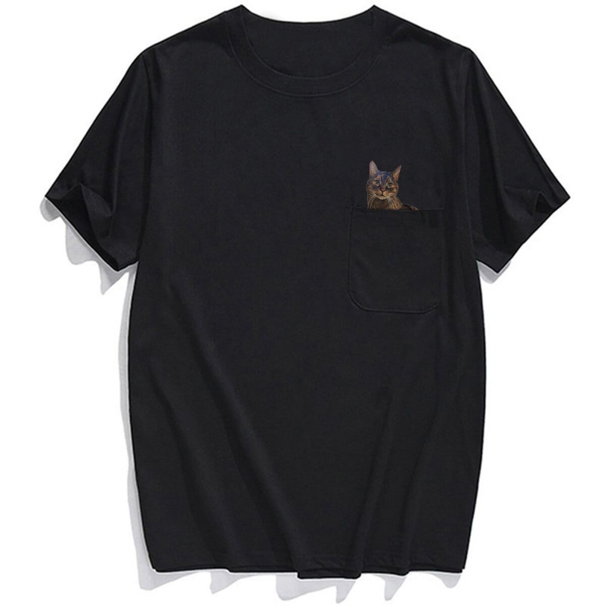 Mr. Tabby Cat Pocket T-shirt