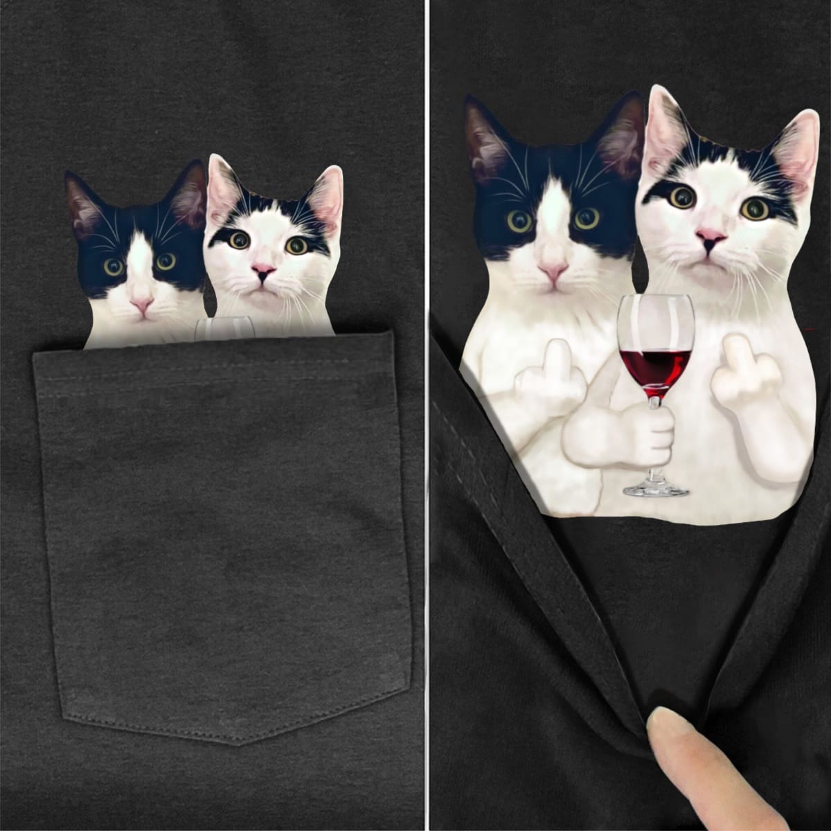 Pawfect Pair Pocket T-Shirt